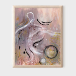 Poster de abstrato violeta roxa legal moderna