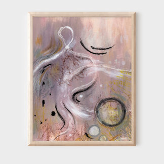 Poster de abstrato violeta roxa legal moderna