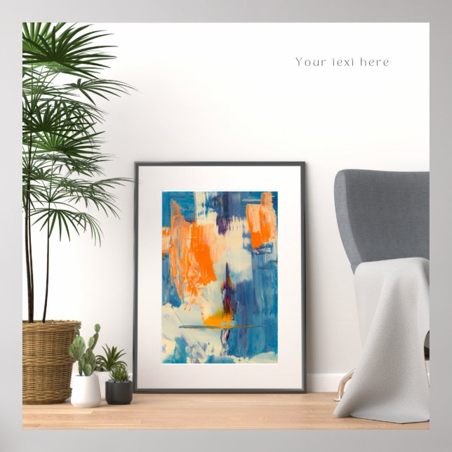 Poster de abstrato Zazzle (Frente)