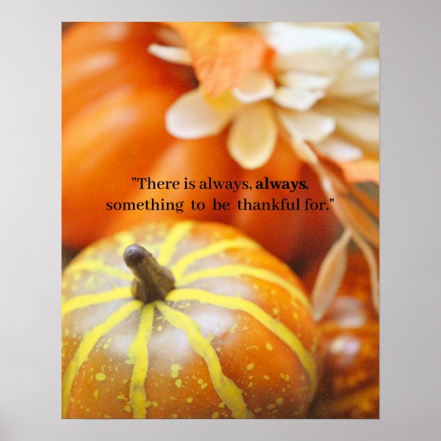 Poster de Ação de Graças (Frente)
