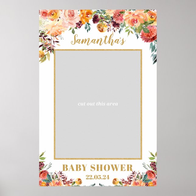Pôster de adereços fotográficos Boho Autumn blush  (Frente)