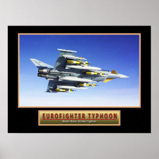 Poster de Aeronaves Militares "Eurocaça Typhoon" 2
