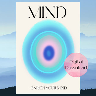 Poster de Afirmação de Gradiente da Mind Aura