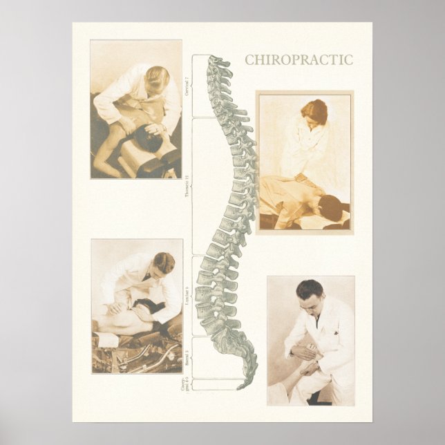 Poster de Ajuste Spinal da Chiropracinha (Frente)