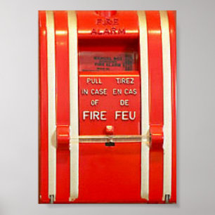 Poster de alarme de incêndio