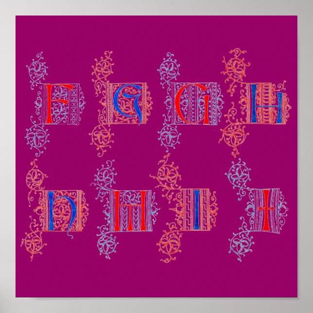 Poster de alfabeto (Frente)