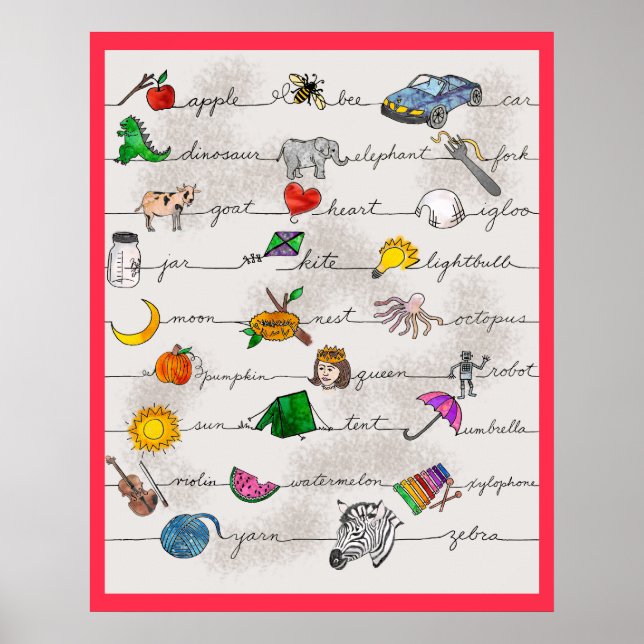 Poster de alfabeto (Frente)