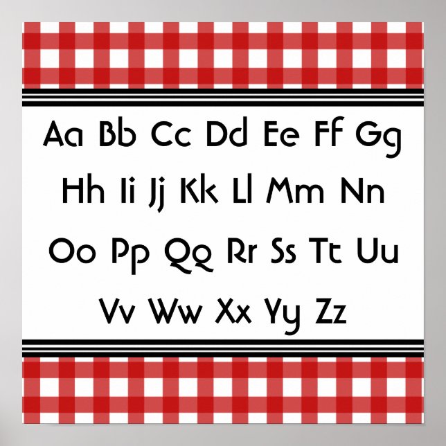 Poster de alfabeto (Frente)