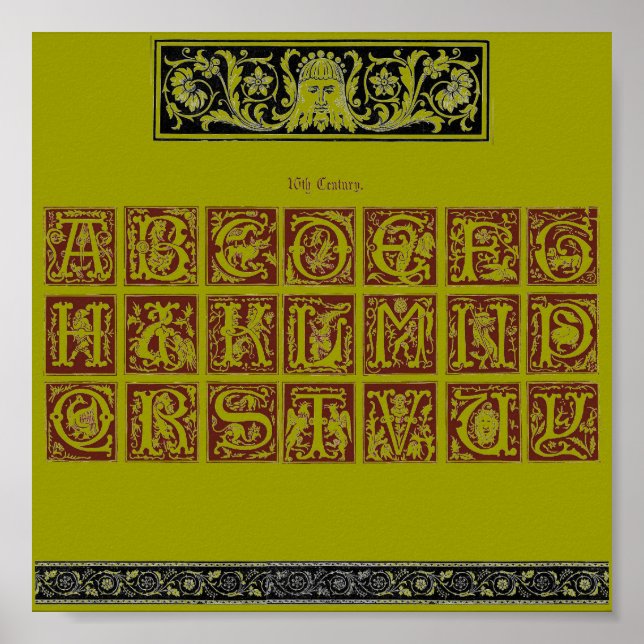 Poster de alfabeto (Frente)