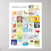Poster de Alfabeto Polonês