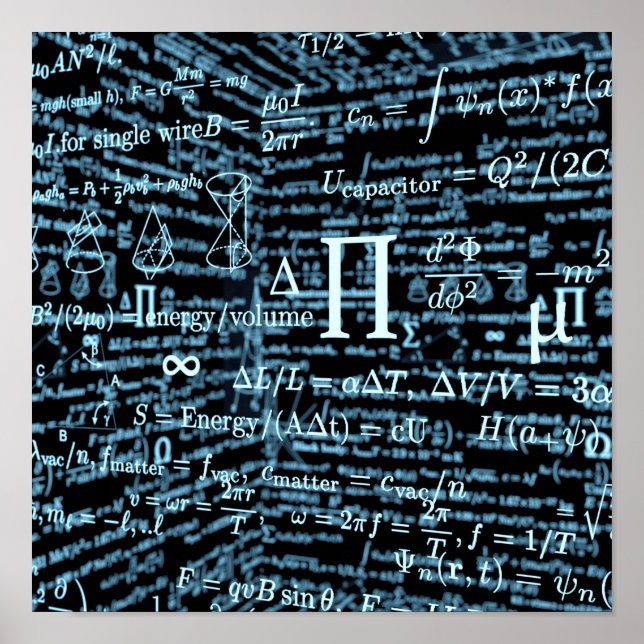 Poster de álgebra Mathematik (Frente)