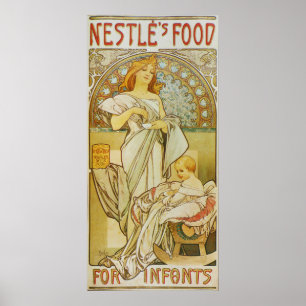 Poster de Alphonse Mucha.Advertizing, 1898