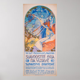 Poster de Alphonse Mucha para o Festival de Sokol