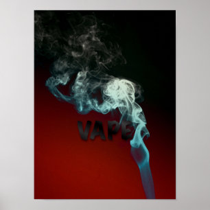 Poster de alta qualidade do Grunge de Vape das