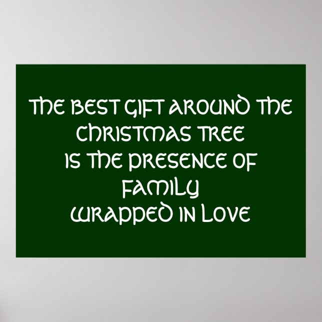 Poster de Amor da Família Natal (Frente)