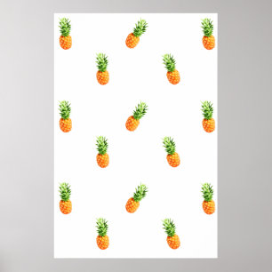 Poster de ananás, padrão, tela de ananás
