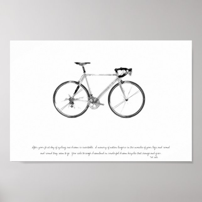 poster de andando de bicicleta (Frente)