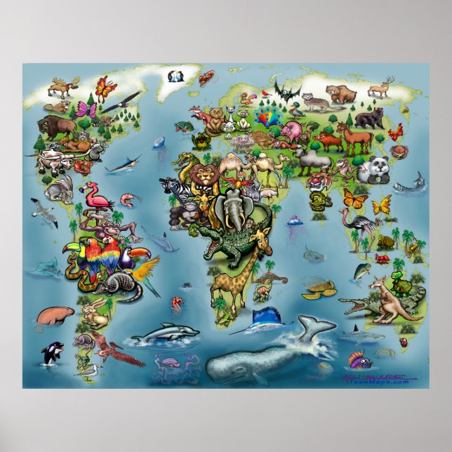 Poster de animais (Frente)