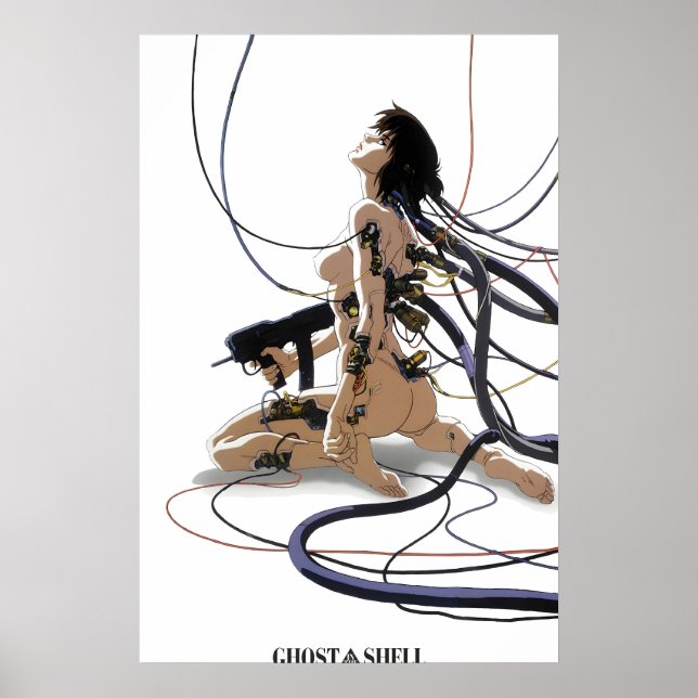 Pôster de Anime Ghost in a Shell - Arte Oficial (Frente)