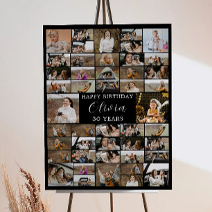 Poster de Aniversário de 45 Fotografias para Ele/E