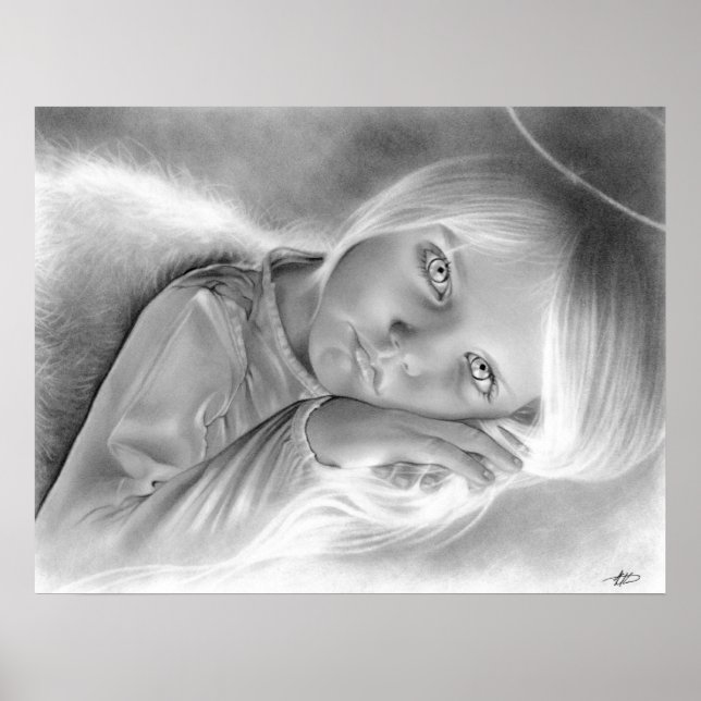 Poster de anjo pequeno do céu (Frente)