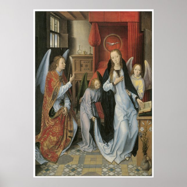 Poster de Anunciação de Hans Memling (Frente)