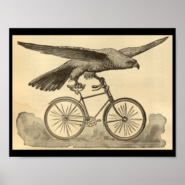 poster de Anúncio da Bicicleta de Águia 1894 (Frente)