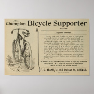 poster de Anúncio da Revista Bicicleta de 1893
