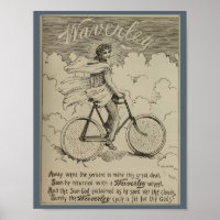 poster de Anúncio da Revista Bicicleta de 1896