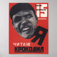 Poster de Anúncio da Revista Soviética