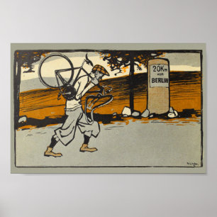 poster de Anúncio de Bicicleta de 1898