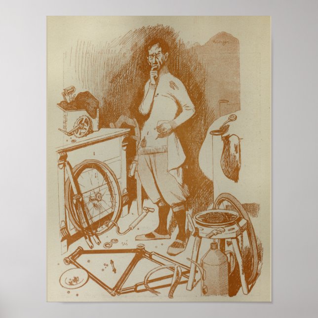 poster de Anúncio de Bicicleta de 1898 (Frente)