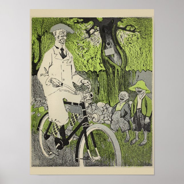 poster de Anúncio de Bicicleta de 1898 (Frente)