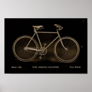 Poster De Anúncio De Bicicleta De Roadster De 191