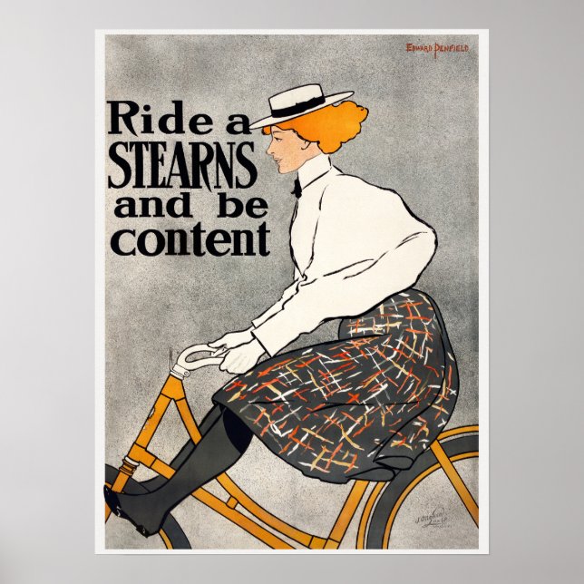 Poster de Anúncio em Bike Vintage (Frente)