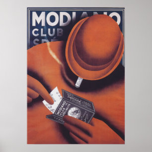 Poster de Anúncio Italiano Modiano