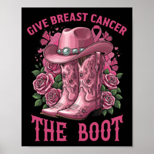 Poster Dê ao Cancer da mama o Cancer de fita da garota de