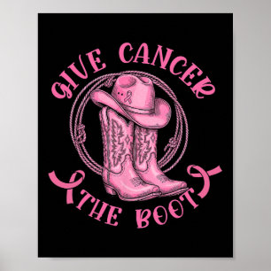 Poster Dê ao Cancer o Cancer de mama rosa de inicializaçã