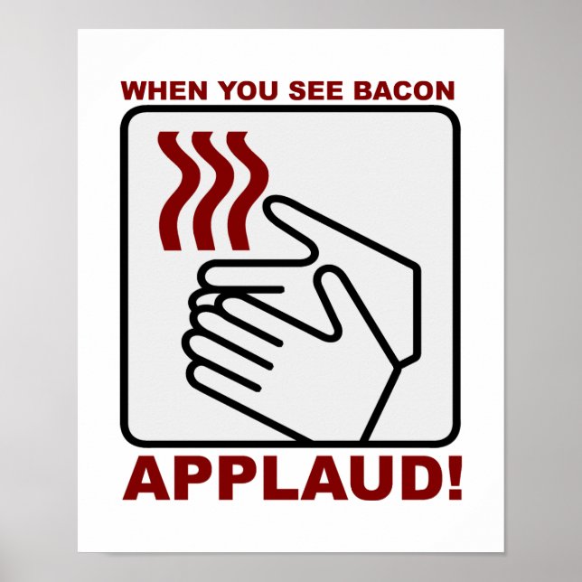 Poster de Aplausos Bacon (Frente)