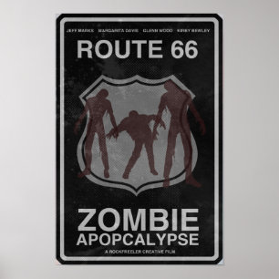 Poster de Apopcalypse do zombi da rota 66