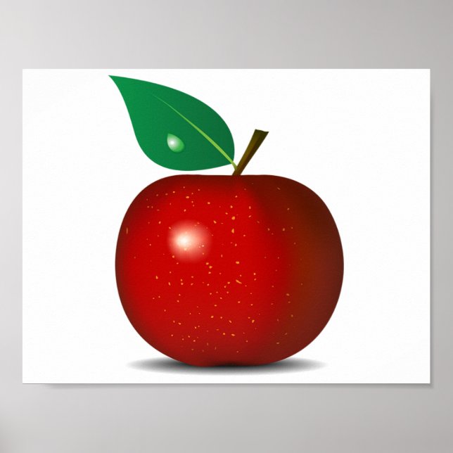 Poster de Apple Vermelha Crisp (Frente)