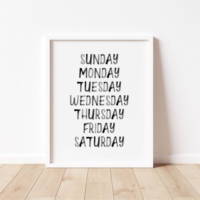 Poster de aprendizado de água preto no dia da sema (Criador carregado)