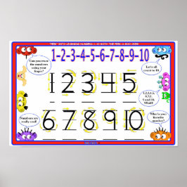 POSTER DE APRENDIZAGEM - NÚMEROS DE APRENDIZADO 1-