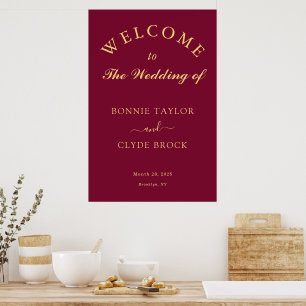 Poster de Apresentação Burgundy