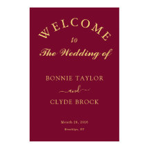 Poster de Apresentação Burgundy