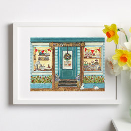 Poster de Aquarela Comprada com Bolo de páscoa