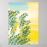 Poster de aquarela de Summer Haze