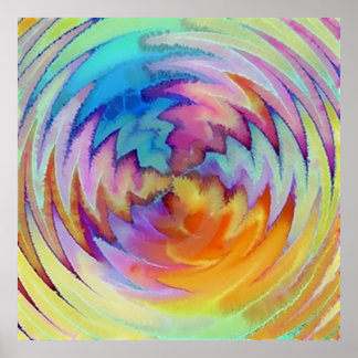 Poster de Aquarela Única