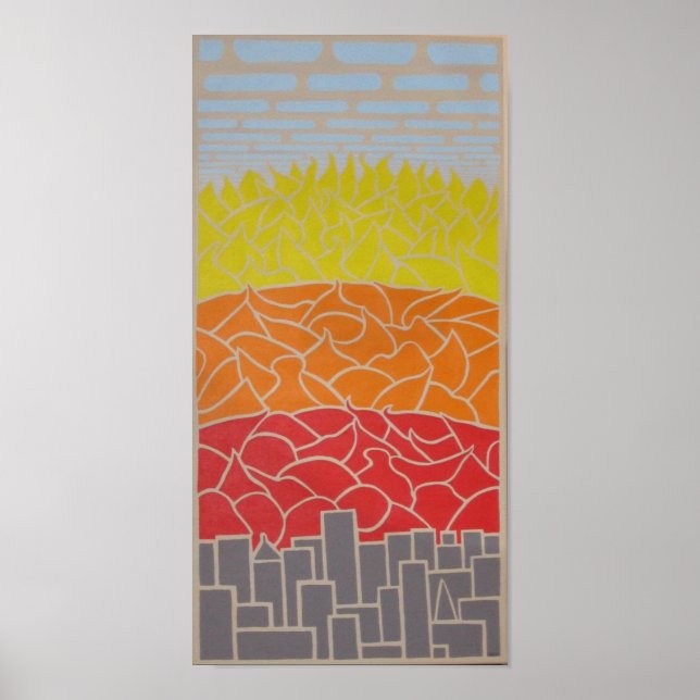 poster de aquecimento global (Frente)