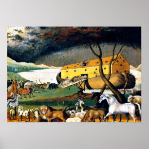 Poster de Arca de Noah, pintura de arte,